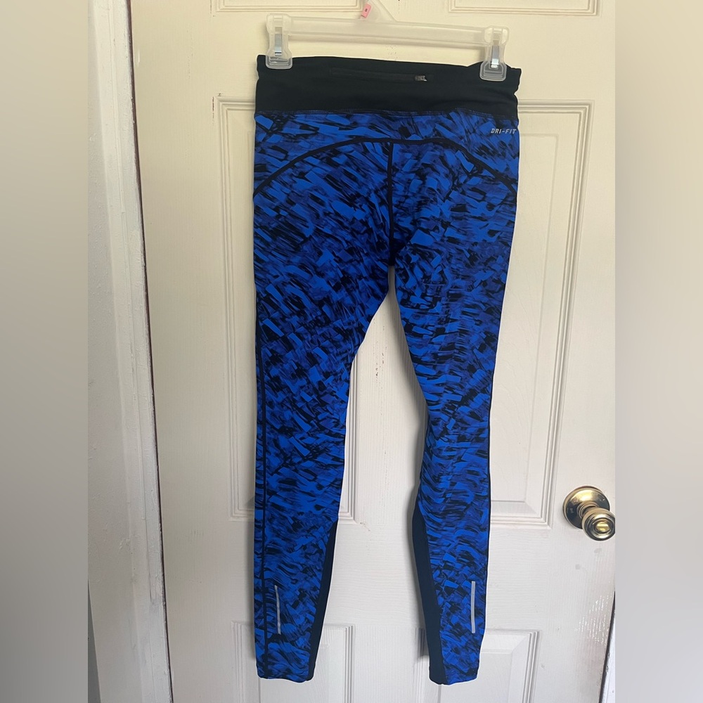 Nike Vibrant Blue and Black Leggings - Picture 2 of 3